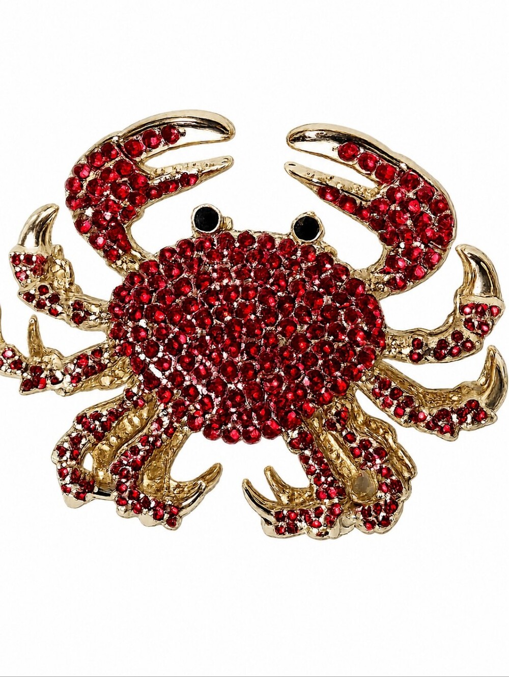 NWT Piper K Claw Hair Clip Red Crab Bling Sparkle Rhinestones Sealife Ocean Chic
